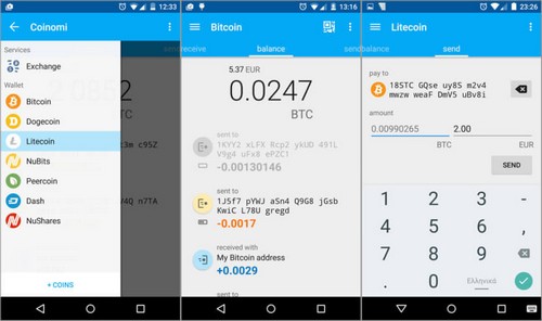 Кошелек Coinomi