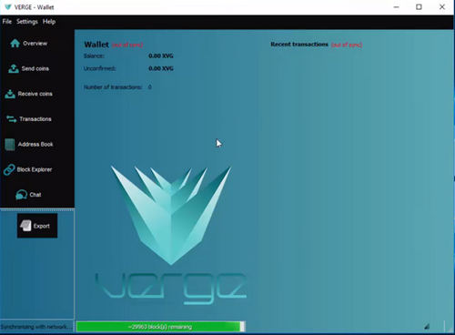 Кошелек Verge Core Wallet